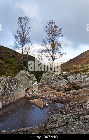 Gebirgsbach, Glen Lyon, Schottland Stockfoto