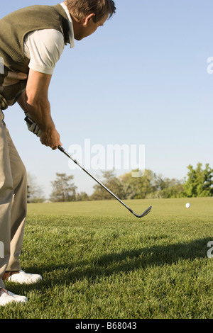 Man spielt Golf Stockfoto
