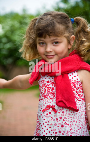 Porträt von kleinen Mädchen Stockfoto