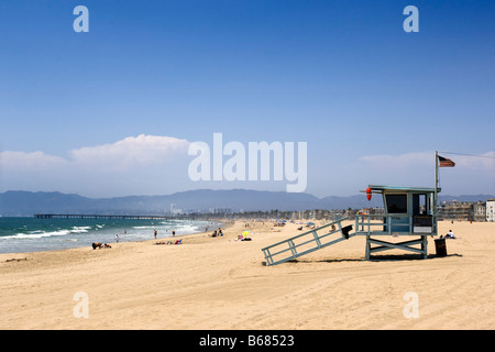 Blick auf Marina Del Ray Beach, Los Angeles, Kalifornien, USA Stockfoto