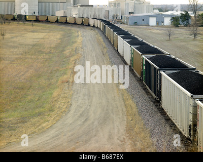 Eisenbahn Güterzug Kohlenwagen, Pittsburgh, Pennsylvania, USA Stockfoto