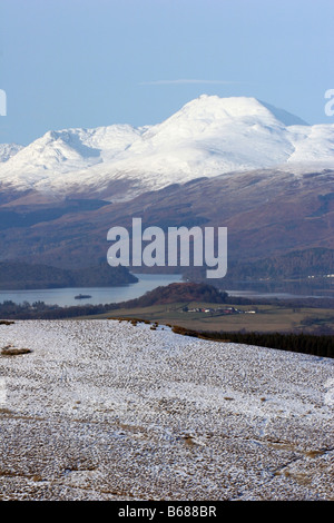 Ben Lomond gesehen vom Duncolm Hill Stockfoto