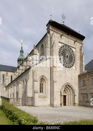 Ebrach Im Steigerwald, Zisterzienserkloster, Klosterkirche, Westfassade Stockfoto