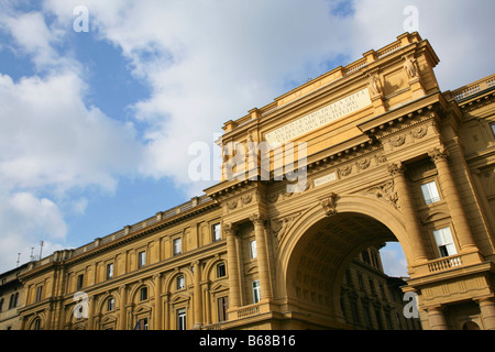 Piazza della Repubblica, Florenz, Italien Stockfoto