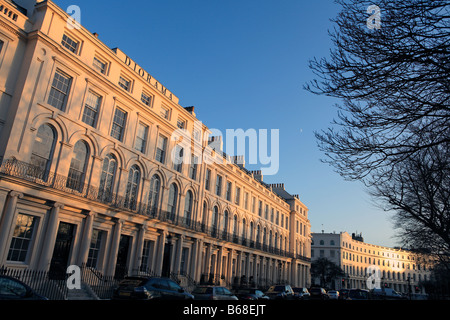 Großbritannien London nw1 Park square Ost eine Reihe von Reihenhäusern Stockfoto