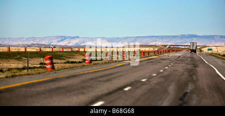 Richtung Westen auf der i-70 irgendwo in Utah Stockfoto