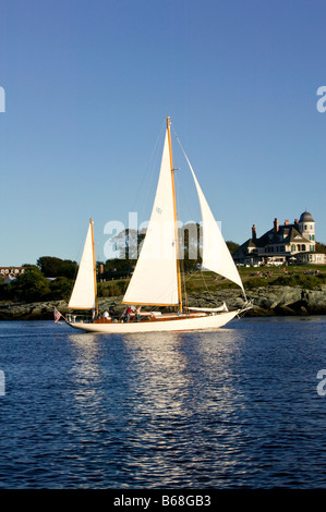 Segelboot Newport, Rhode island Stockfoto