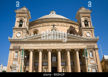 Pfarrkirche Mariä Himmelfahrt der Jungfrau Maria, auch bekannt als Kirche der Hl. Maria, Mosta, Malta Stockfoto