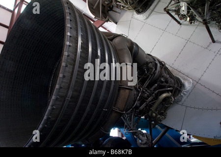 Saturn V-Komplex bei Rocket Park, NASA, Johnson Space Center Houston, Texas. Stockfoto