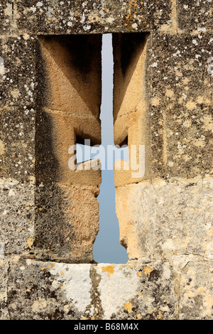 Pons de l Orme Turm, Montmajour Abtei (12. Jh.), in der Nähe von Arles, Provence, Frankreich Stockfoto
