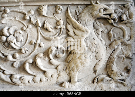 Renaissance-Skulptur, Musee Sainte Croix, Poitiers, Poitou, Frankreich Stockfoto