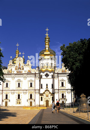 Kirche der Himmelfahrt Percherska Lavra orthodoxen Höhlen Kloster Uspenski Kathedrale Kiew Ukraine Stockfoto