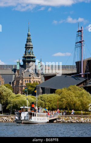 SCHWEDEN STOCKHOLM DJURGARDEN INSEL VASA UND NORDISCHE MUSEUM Stockfoto