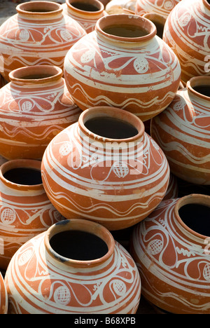 Tontöpfen, Jaipur, Rajasthan, Indien Stockfoto