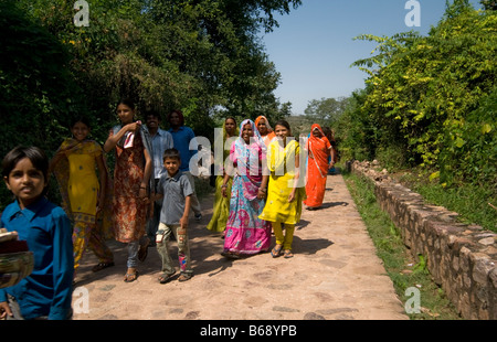 Ranthambore Fort. Ranthambore Nationalpark. Rajasthan. Indien Stockfoto