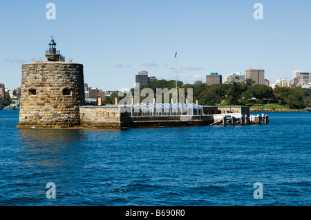 Fort Denison im Hafen von Sydney Stockfoto