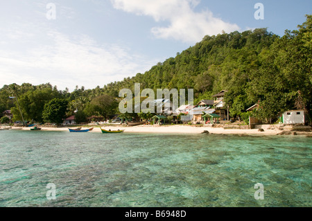 Dorf von Iboih auf Pulau Wey, Sumatra Stockfoto