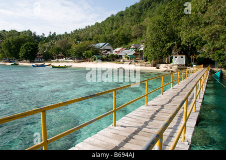 Dorf von Iboih auf Pulau Wey, Sumatra Stockfoto