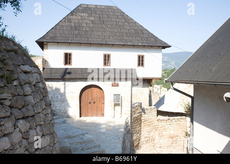 Bosnien und Herzegowina traditionelle orientalische bosnische Haus aus dem 17. Jahrhundert in der Stadt Jajce Stockfoto