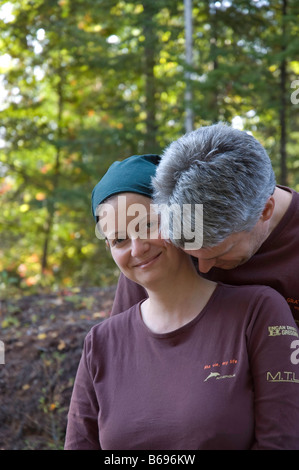 junge Frau und Mann portrait Stockfoto