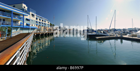 Panorama von der Marina am Jack London Square Oakland Kalifornien Stockfoto