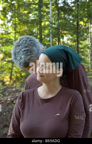 junge Frau und Mann portrait Stockfoto