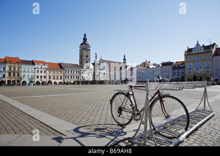 Altstädter Ring, Ceske Budejovice, Tschechische Republik Stockfoto