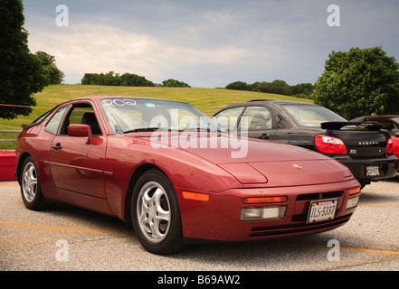 Ein Porsche 944 auf einer Autocross-Veranstaltung Stockfoto