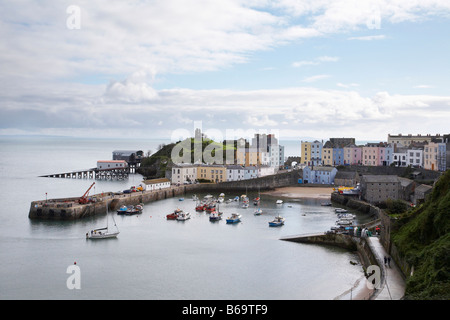 Tenby Harbour in Pembrokeshire, South Wales. Stockfoto