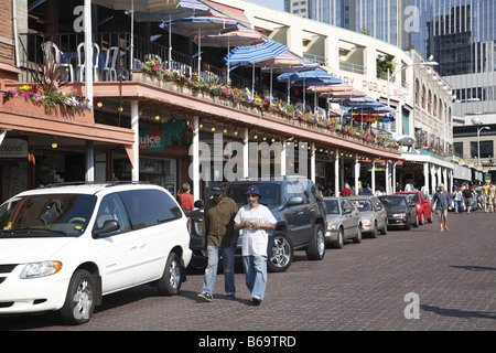 USA-USA Vereinigte Staaten Vereinigte Staaten Staat der Von Amerika Amerika Washington Seattle Elliott Bay Pike Place Market Stockfoto