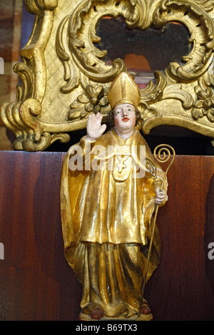 Gotische Skulptur, Innenraum der Kathedrale von St. Cecile, Albi, Frankreich Stockfoto