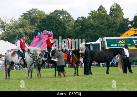 Spanische Dressur auf der Romsey Show 2008 Stockfoto