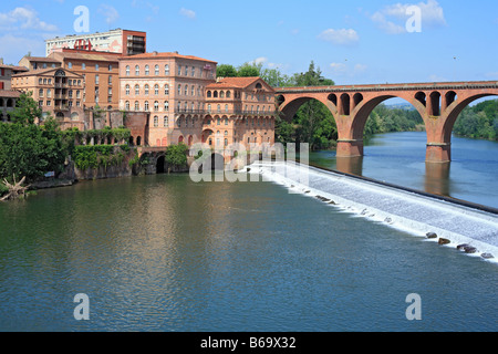 Der Fluss Tarn, Albi, Frankreich Stockfoto