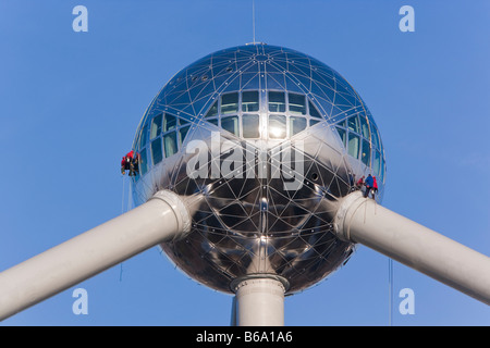 Das Atomium - Symbol der 1958 Brüssel Welten Fair und heute ein Wahrzeichen der Stadt Brüssel, Belgien, Europa Stockfoto