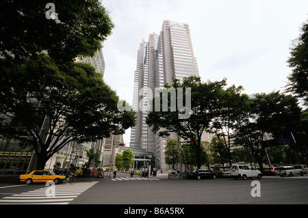 Shinjuku Park Tower-Gebäude, beherbergt der Park Hyatt Tokyo Hotel. Shinjuku. Tokyo. Japan Stockfoto