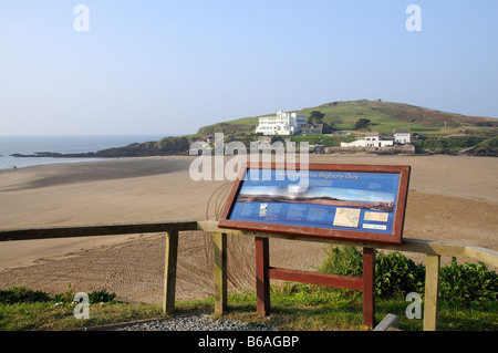 Burgh Island gesehen von Bigbury am Meer South Devon England UK Stockfoto