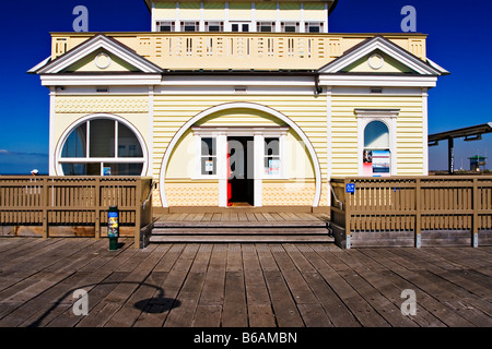 Malerischen Melbourne / St Kilda Pier Kiosk in Melbourne Victoria Australien. Stockfoto