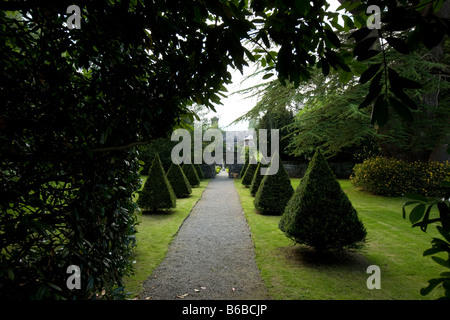 Gwydir Schloss Garten Romanum Nord-Wales Stockfoto