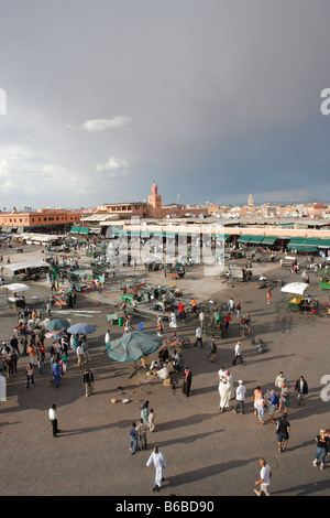 Djemaa el-Fna-Platz, Marrakesch, Marokko, Afrika Stockfoto