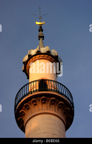 Minarett der Moschee im Schwetzinger Schlossgarten Stockfoto
