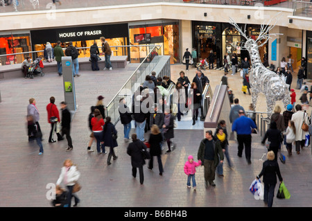 An Weihnachten 2008 Bristol England innen Cabot Circus-Einkaufszentrum Stockfoto
