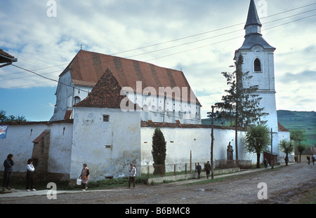 Die Kirchenburg in Szekelyderz Dariju Dorf in Siebenbürgen Rumänien Stockfoto