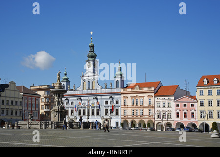 Altstädter Ring, Ceske Budejovice, Tschechische Republik Stockfoto