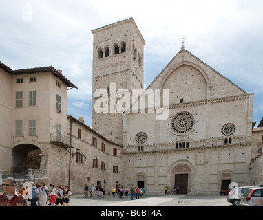 Duomo di San Rufino, Assisi Stockfoto