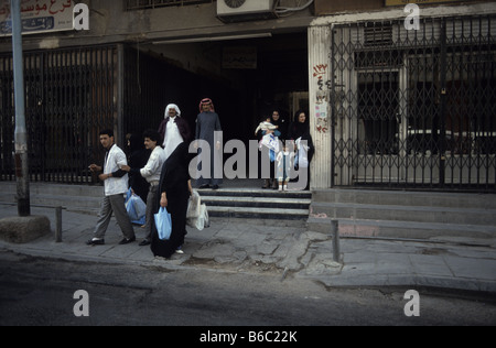 A Straßenszene in Riyadh, Saudi Arabien, 2001 Stockfoto