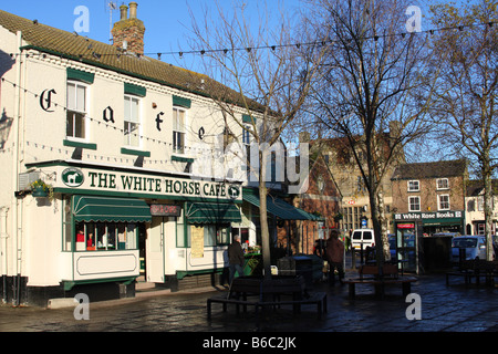 White Horse Cafe, Thirsk, North Yorkshire, England, Vereinigtes Königreich Stockfoto