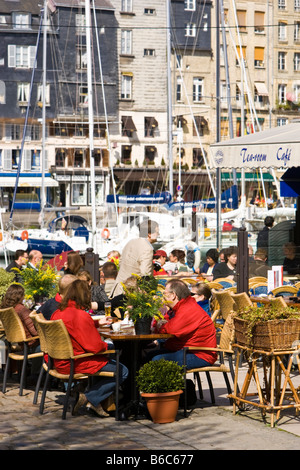 Französischen Café, Honfleur, Normandie, Frankreich Stockfoto