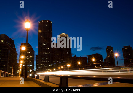 Evelyn Moakley Brücke in Boston, MA Stockfoto