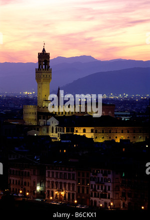 Vogelperspektive Blick auf Stadt, Florenz, Toskana, Italien Stockfoto