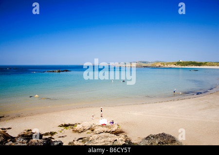 Porth Tywyn Mawr Strand, Anglesey Stockfoto